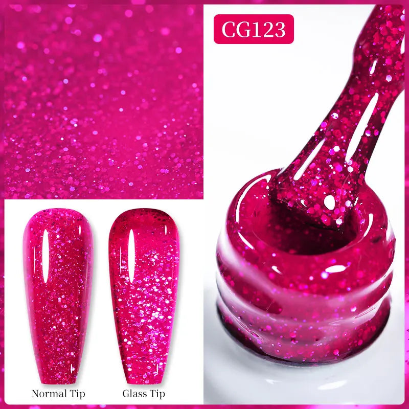 BORN PRETTY 10ml Nude Pink Gel Nail Polish Varnis Semi Permanent Nail Gel Varnish Soak Off UV Gel for Valentine's Day Gift Nails