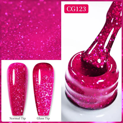 BORN PRETTY 10ml Nude Pink Gel Nail Polish Varnis Semi Permanent Nail Gel Varnish Soak Off UV Gel for Valentine's Day Gift Nails