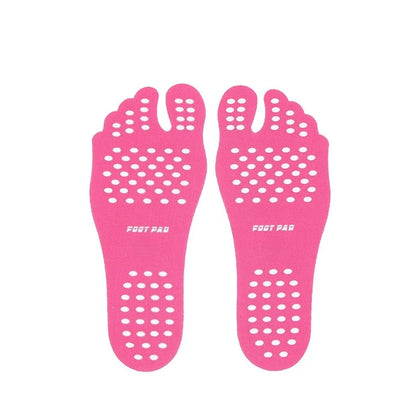 Beach Foot Pads Barefoot Adhesive Invisible Shoes Stick on Foot Pad Stickers Stick on Soles Anti-Slip Waterproof Foot Care Tool