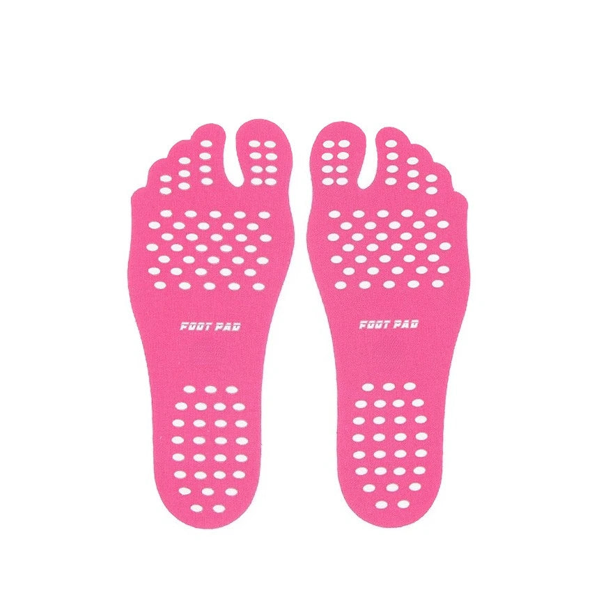 Beach Foot Pads Barefoot Adhesive Invisible Shoes Stick on Foot Pad Stickers Stick on Soles Anti-Slip Waterproof Foot Care Tool