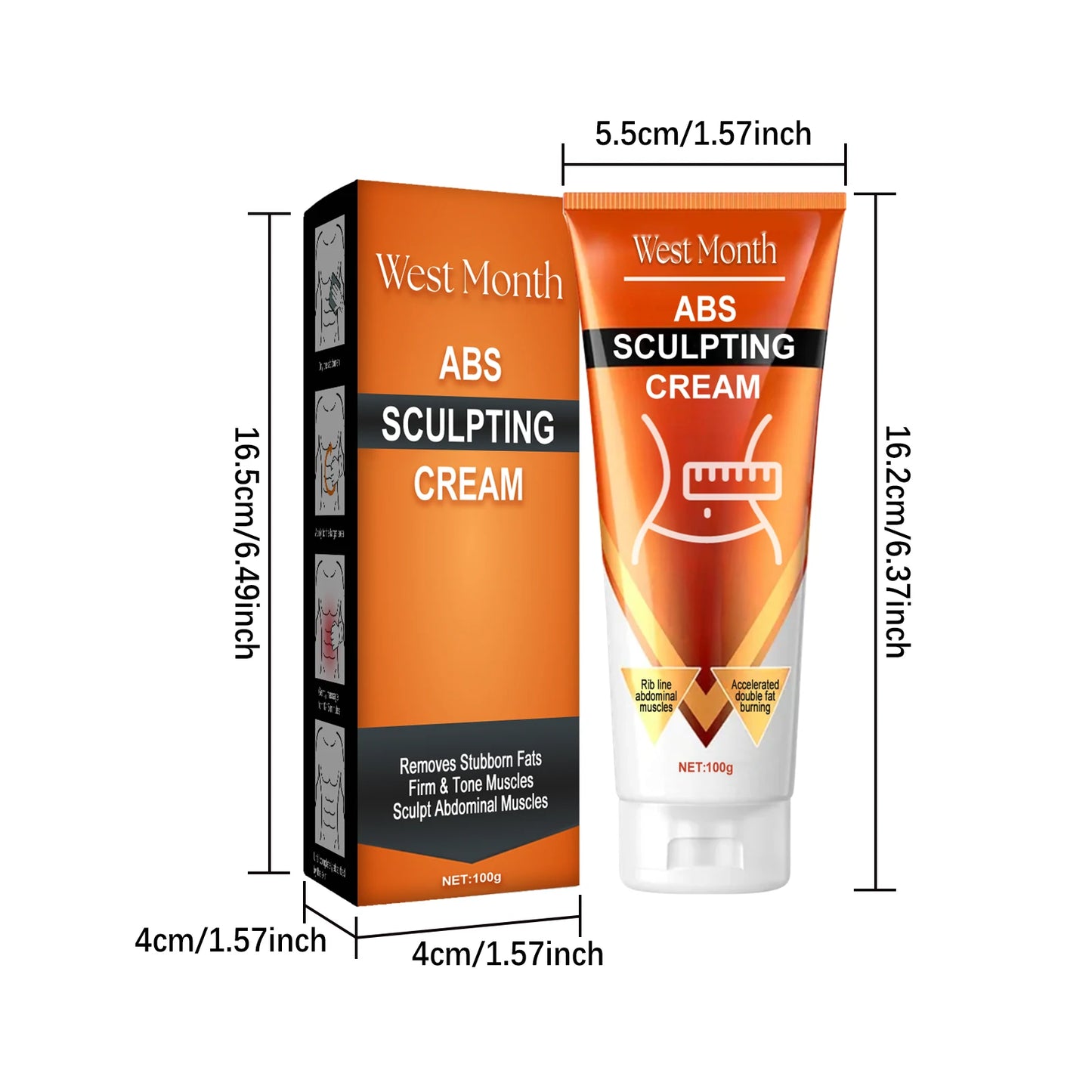 Abdominal Muscle Cream Belly Burning Strengthening Sweat Enhancer Lubricate Muscles Body Fat Remove Firming ABS Sculpting Cream