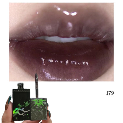 Girlcult Shimmer Lipgloss Green Chameleon Glitter Pearlescent Lipstick Longlasting Hydrating Lipshade 3.5g Girlcut Cosmetic