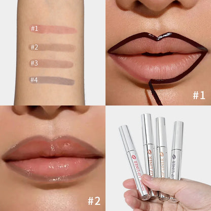 Lakerain Peel Off Lip Liner Waterproof Smudge-proof Lip Liner Long Lasting Color Non-fading Hydrate Nourish Lip Contour Makeup