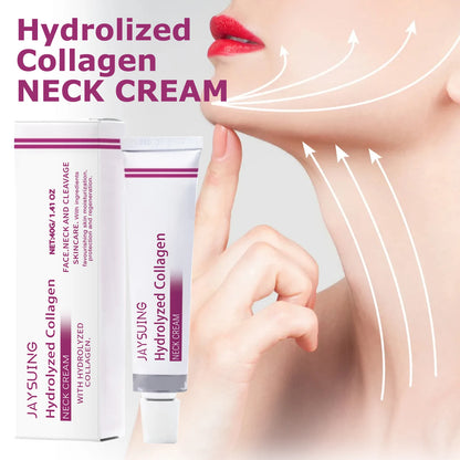Hydrolyzed Collagen Neck Cream Firming Lifting Eliminate Neck Fine Lines Neck Remove Double Chin Rejuvenation Cream SkinCare
