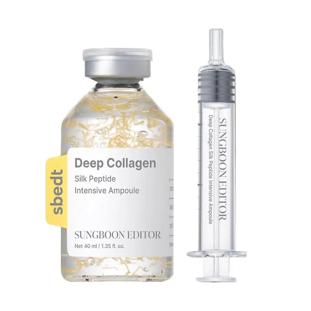 Korean Skin Barrier Ampoule SUNGBOON EDITOR Collagen Silk Peptide Serum 40ml Deep Moisture Tightening Texture Refining Treatment