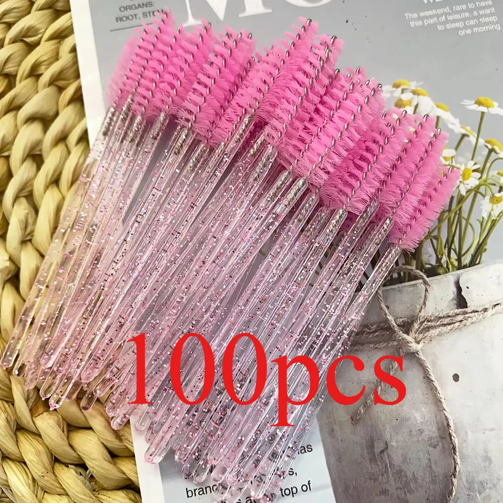 100Pcs Eyelash Brushes Disposable Eyelashes Extension Brush Makeup Tool For Mascara Wands Applicator Spoolers Tools Wholesaler