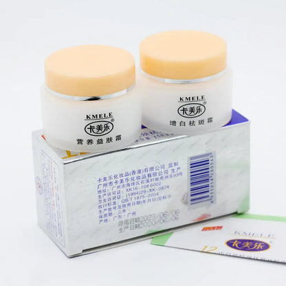 2pcs/box Original Kmele Whitening Cream Face Cream Moisturizing Cream Freckle Care Fade Repare Remover Bottles Skin Freckles