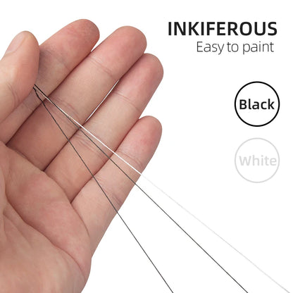 1PCS 20M White Microblading Mapping Elastic String Pre-Inked Thread Line Permanent Makeup Tattoo Supplies Tools Eyebrows Tool
