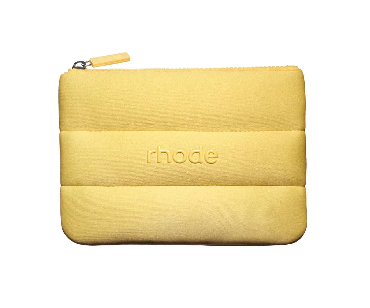 Rhod Lemontini Yellow Makeup Bag for Women Portable Travel Small Cosmetic Bags Zipper Toiletry Bag Pouch Lipsitck Storage Bags