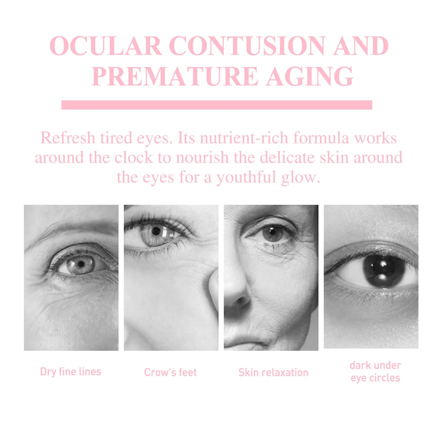 Retinol Eye Cream Stick Lifting Fade Fine Line Remove Dark Circles Eye Bags Anti Puffiness Moisturizing Smoothing Eye Skin Care