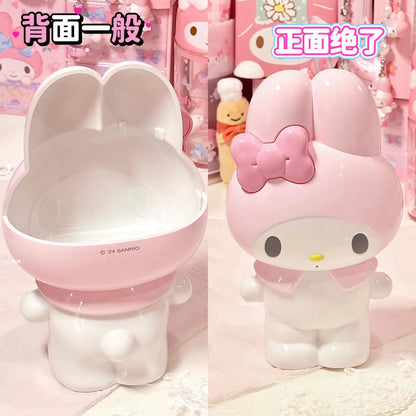 Anime Kuromi Hello Kitty Makeup Brush Storage Kawaii Pen Holder Desktop Storage Ornament Melody Student Pen Holder Storage Gift