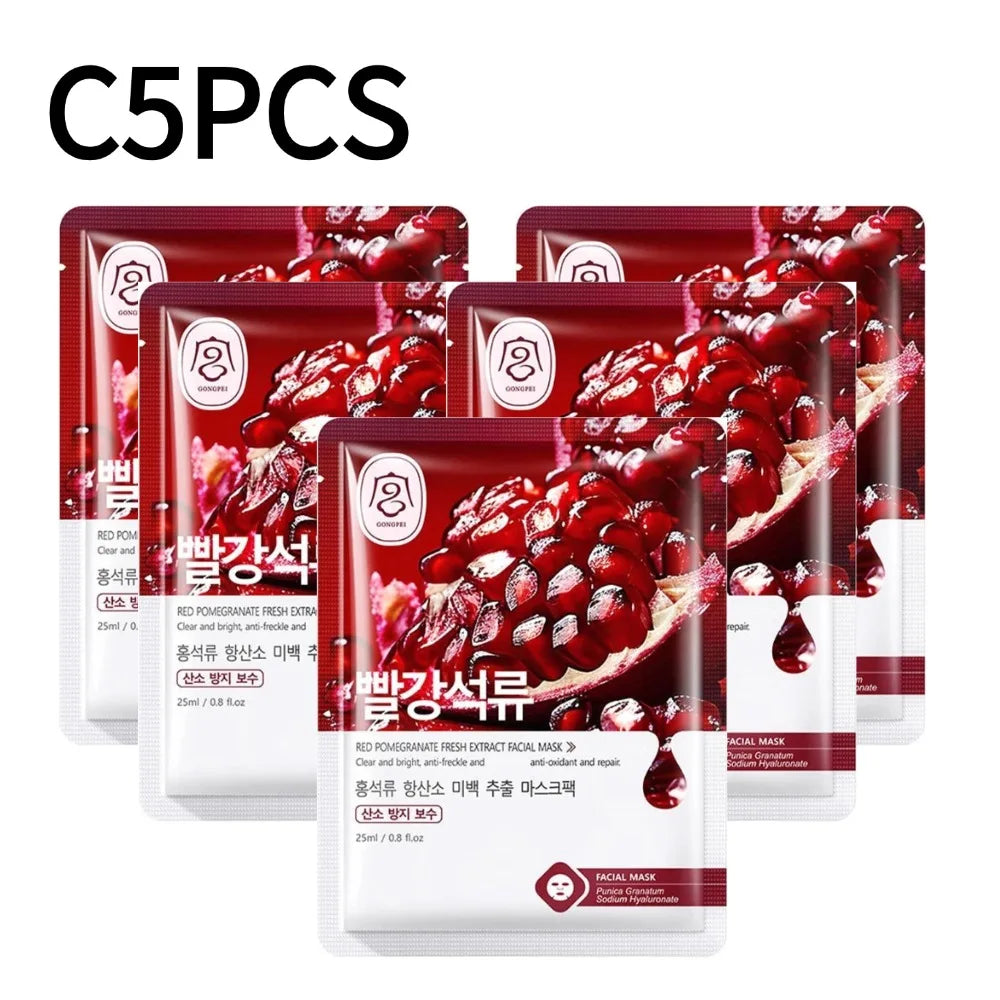 Fruits Face Mask Anti Wrinkle Beauty Facial Moisturizing Masks Hydrating ﻿ Anti-aging Whitening Facial Skin Care M4K7