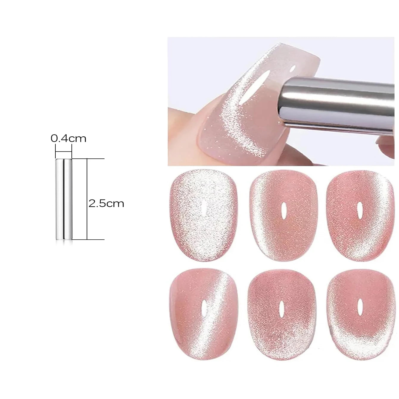 10ML 1-10PCS 2025 New Sunset Cat's Eye Nail Polish Series Amber Glass Beads Magnet Gel Nail Polish Nail Art Gold Brown Nails