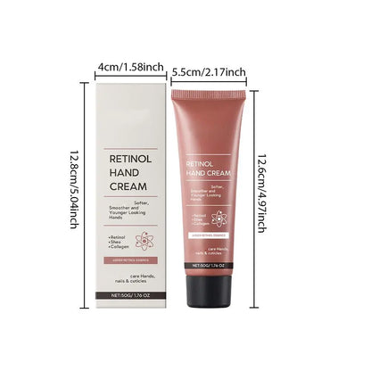 Retinol Hand Cream Firming Hand Lotion Retinol Moisturizer For Aging Dry Cracked Hands Hydrates & Soothes Dry Hands Non-Greasy