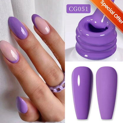 BORN PRETTY 10ml Nude Pink Gel Nail Polish Varnis Semi Permanent Nail Gel Varnish Soak Off UV Gel for Valentine's Day Gift Nails