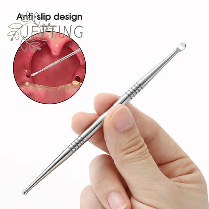 Hot 1Pc Tonsil Stone Removal Stainless Steel Remover Ear Wax Remover Tool Mouth Cleaning Care Tools Health Care