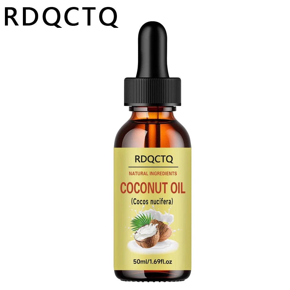 RDQCTQ Coconut Oil for Dry Hair & Sensitive Skin- Natural Moisturizer & Nourishing Treatment