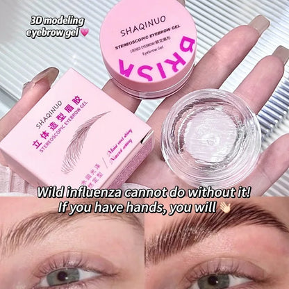 Three-dimensional Eyebrow Shaping Soap Eyebrow Gel Texture Creates Natural Eyebrows Styling Cream Waterproof Quick-Dry Makeup