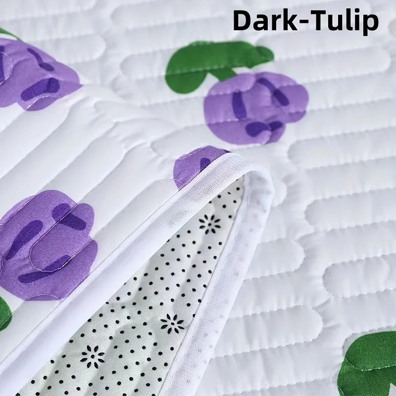 1pc Quilted Urinal Pad Bed Protector Anti Slip Reusable Mattress For Adult And Elderly