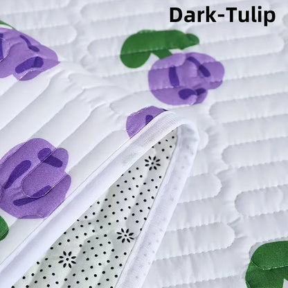 1pc Quilted Urinal Pad Bed Protector Anti Slip Reusable Mattress For Adult And Elderly