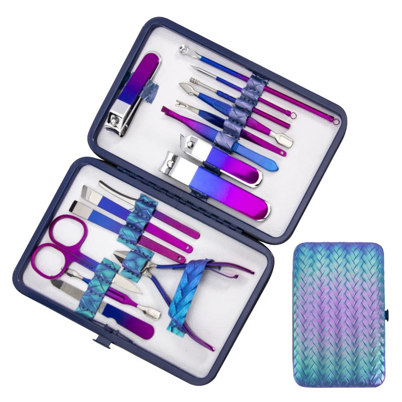 New Nail Clipper Set Nail Clipper Full Set Of Tools Manicure To Remove Dead Skin Diagonal Nail Pliers Manicure Nail Nails 18 Pie