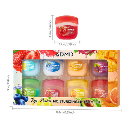 8/4/PCs Lip Balm Moisturizing Lipstick Base Moisturizer Makeup Natural Plant Anti-Cracking Lip Care Petroleum Jelly Lip Balm