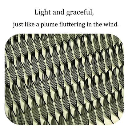 Anime Spire Eyelash Extension Feather Shape C/D Curl Premade Fans Tower Lashes Soft Lightweight Manga Effect False Lashes Makeup