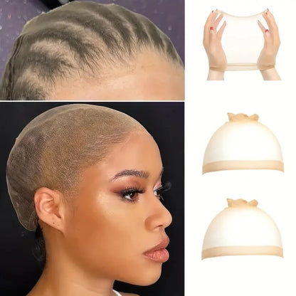 Wholesale HD Wig Cap for Women Invisible Ultra-thin Stretchy Stocking Caps for Lace Front Wigs Sheer Wig Cap Thin Nylon Cap