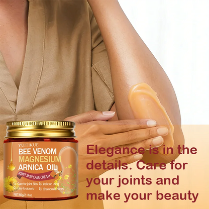 YUITIKUE Bee Venom Magnesium Arnica Oil Joint Cream - Easy Absorb Chamomile Honey Joint Skin Care Cream