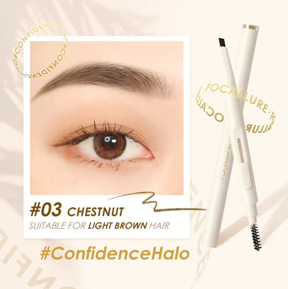 FOCALLURE Wholesale Eyebrow Pen Super Waterproof Long-lasting Natural Eye Brow Makeup Black Brown Eyebrow Sliding Tattoo Pencil