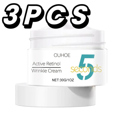 5 Seconds Instant Remove Wrinkles Cream Retinol Anti Aging Firming Moisturizing Tightens Improves Edema Facial Skincare Cream
