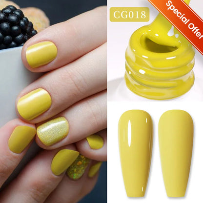 BORN PRETTY 10ml Nude Pink Gel Nail Polish Varnis Semi Permanent Nail Gel Varnish Soak Off UV Gel for Valentine's Day Gift Nails