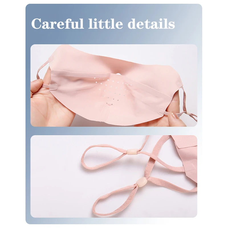 Ice Silk Face Mask UPF50+ Uv Sun Protection Summer Adjustable Breathable Men Women Outdoor Running Cycling Sports Mask