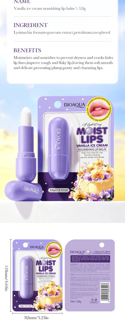 Vanilla Coconut Lip Balm 3.8g – Sweet Dessert-Inspired Scent, Nourishing and Hydrating Formula for Soft, Smooth Winter Lips