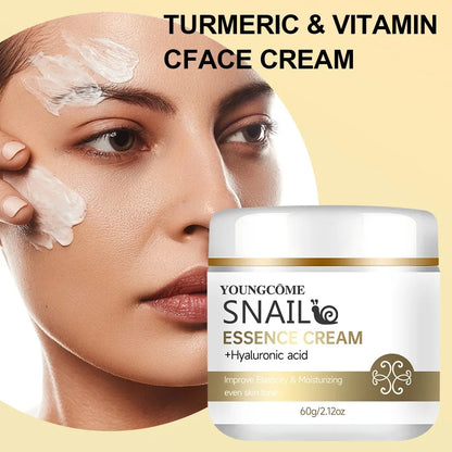 YOUNGCOME Snail essence cream with hyaluronic acid,Retinol Moisturizing Lightening Repairing Smooth Skincare Whitening Creams