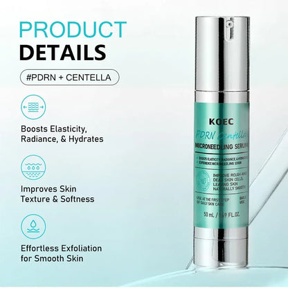 Korean Centella Asiatica Extract Soothes Moisturize Soft Firm Brighten Repair Skin Facial Collagen Microneedle Essence Lotion
