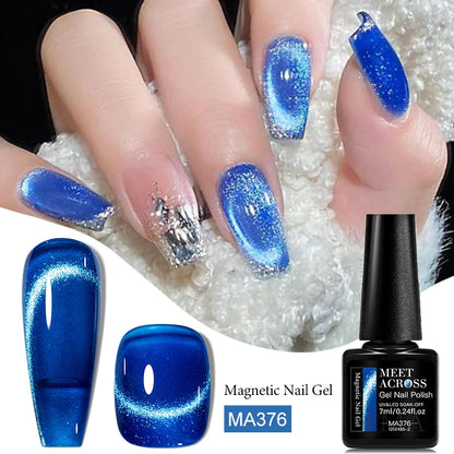 Cat Eye Gel Polish With Nail Magnet Tools For Creating Heart Shapes On Nails Semi Permanent Cat Magnetic Nail Art UV Gel Varnish