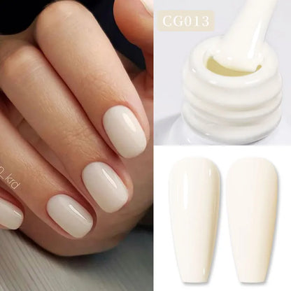 BORN PRETTY 10ml Nude Pink Gel Nail Polish Varnis Semi Permanent Nail Gel Varnish Soak Off UV Gel for Valentine's Day Gift Nails