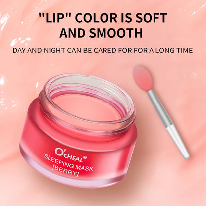 O'CHEAL 1 Pcs Sleeping Mask Maintenance Moisturizing Lip Gloss Mask Cream Plump Lips Serum Care Nourishing Lip Mask Balm