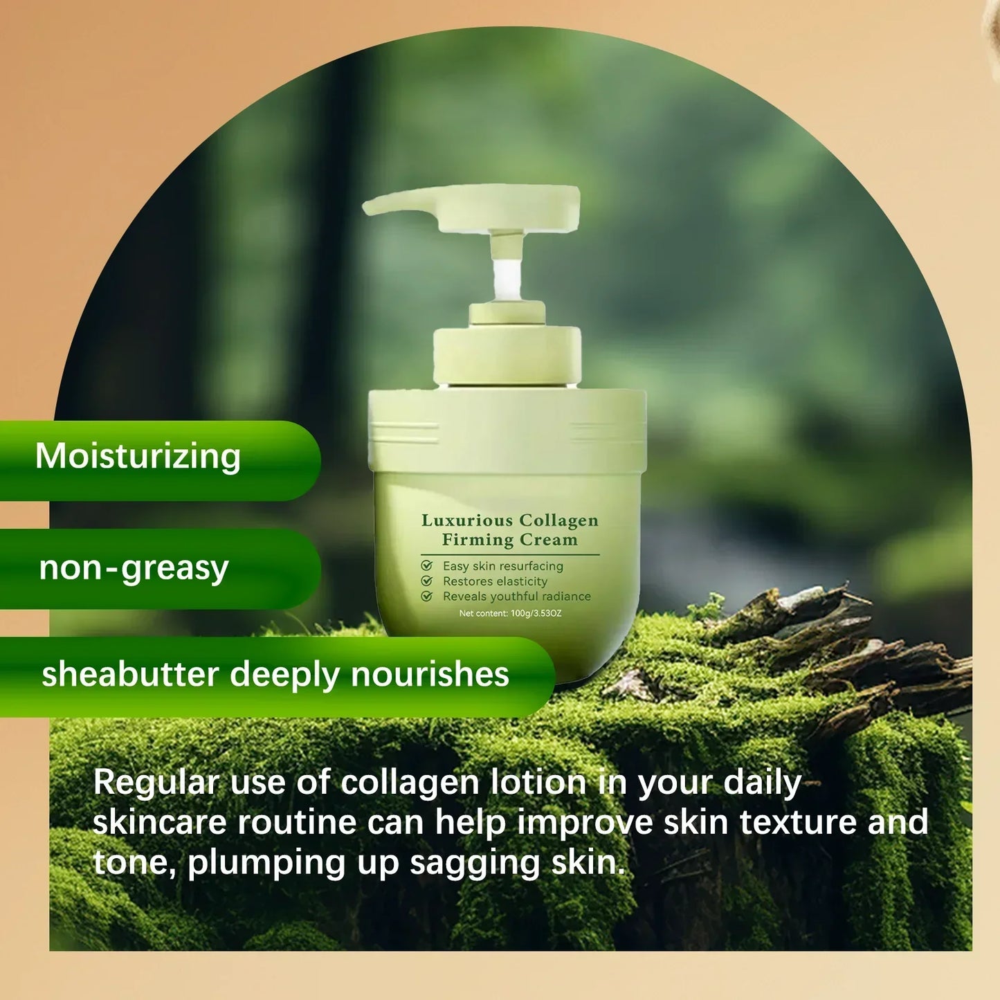 Deep Nourishing Collagen Body Treatment Cream - 3-Pack Set to Revive Dull, Dry & Rough Skin for All-Over Softness & Radiance.