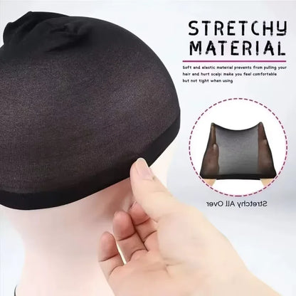 Cheap Hair New Stocking Cap For Wigs Net For Wigs Bald Cap Nylon Stocking Wig Cap Stretchy