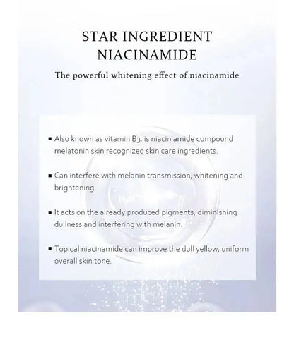 BELYN BERLY Niacinamide Serum for Face 3PCS Brighten Dark Spots Freckle Hyaluronic Acid Moisturizing Facial Serum Skin care