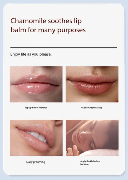 German chamomile lip oil, lightweight and moisturizing, double moisturizing and caring for lips, autumn and winter lip care
