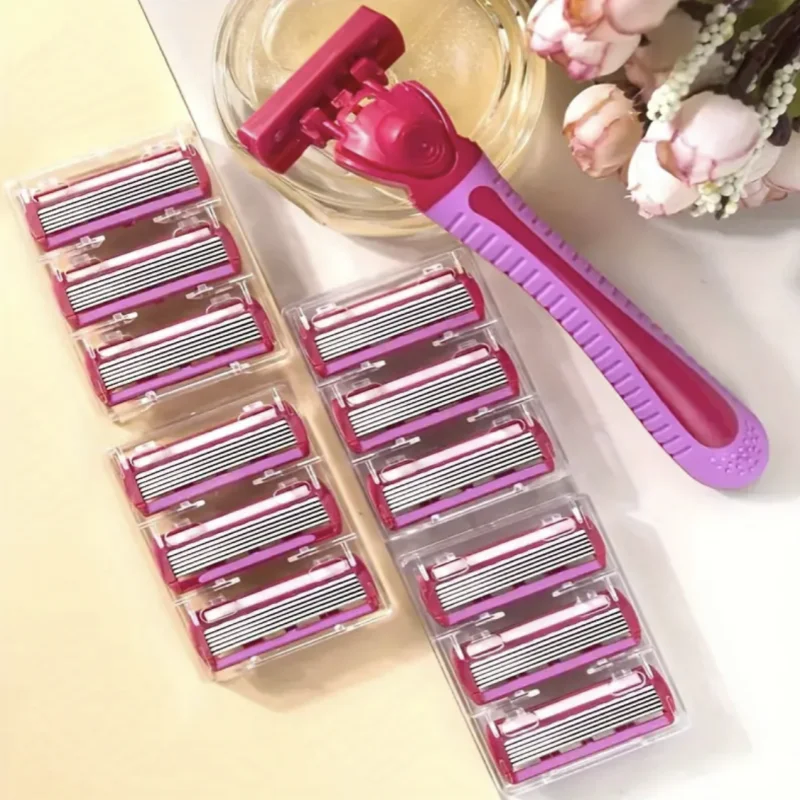 6-Layer Blades Safety Razor Fusion Straight Shaver For Men Shaving Manual Machine With Blades Shave Beard Shavette