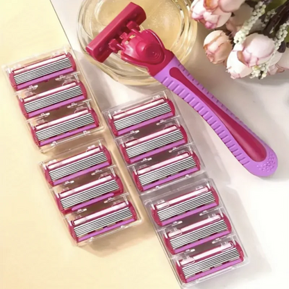 6-Layer Blades Safety Razor Fusion Straight Shaver For Men Shaving Manual Machine With Blades Shave Beard Shavette