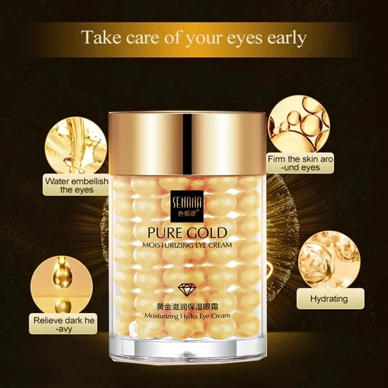OneSpring Snail Cream Nourishing Anti Wrinkle+Gold Eye Cream Removal Dark Circles Eye Bag Repair Moisturizing Faical Skin Care