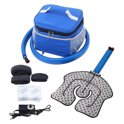 Medical Cold Therapy System Ice Machine Cryotherapy Freeze Kit with Universal Pad for Pain Relief Knee Hip Leg Injury Recovery