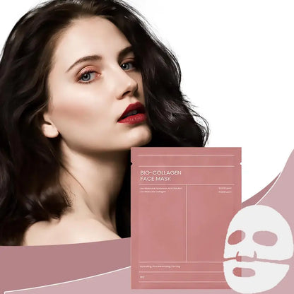 Bio Collagen Face Mask Shrink Deep Hydrating Overnight Mask Moisturizing Refreshing Brightening Face Skin Care