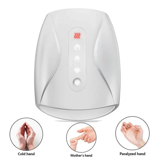 Electric Hand Massager Heat Cordless with Air Compression Finger Acupoint Palm Finger Massage Machine for Arthritis Pressure