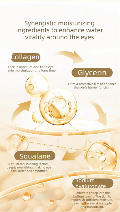 Beauty Salon Line-grade Black Gold Royal Jelly Collagen Light Wrinkle Eye Cream Care Anti Wrinkle Cream Eye Bags Contour Beauty